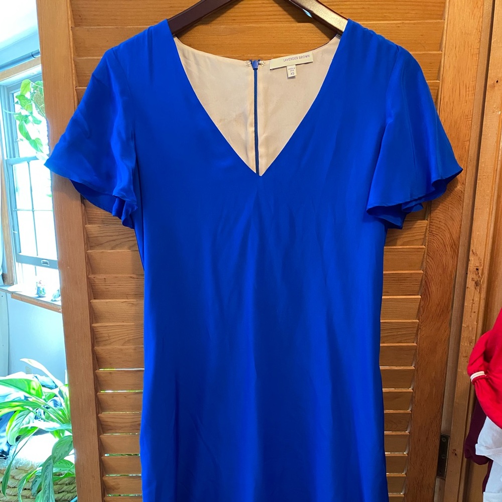 Sapphire Silk Dress